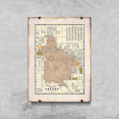 Plakát na zeď Stará mapa Drážďan