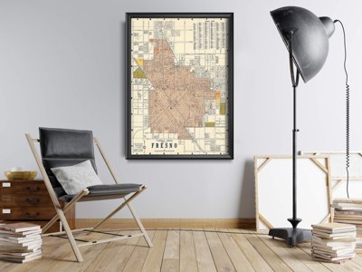 Plakát na zeď Stará mapa Drážďan