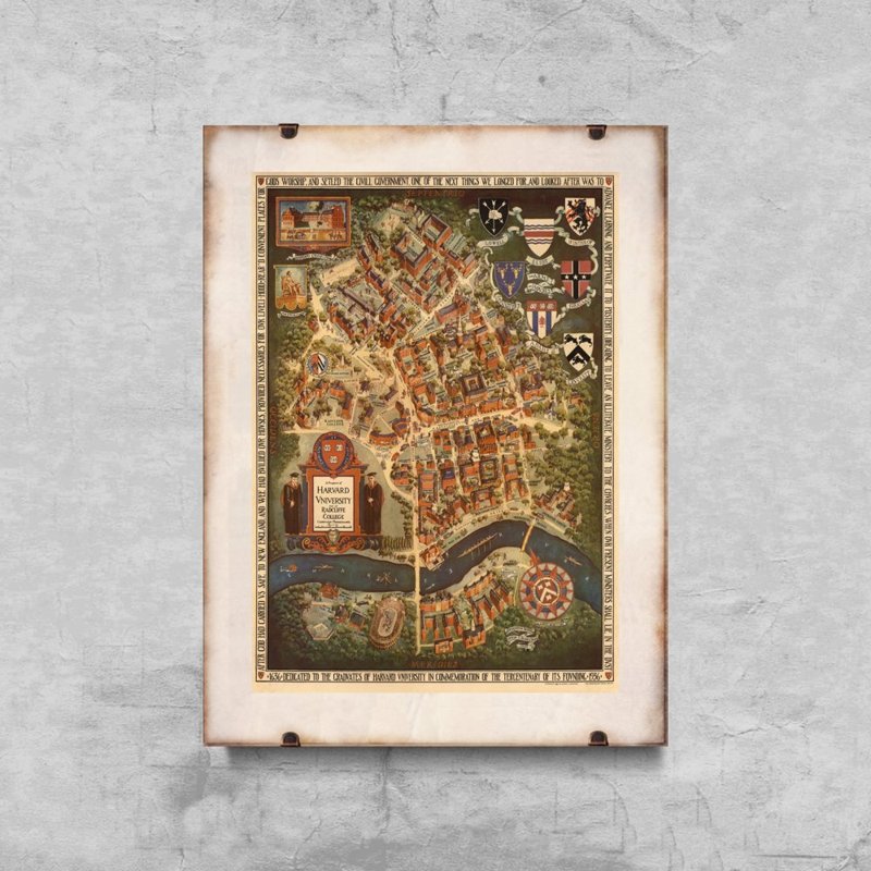 Plakát na zeď Stará mapa Mnichova s ​​konkávními Německem
