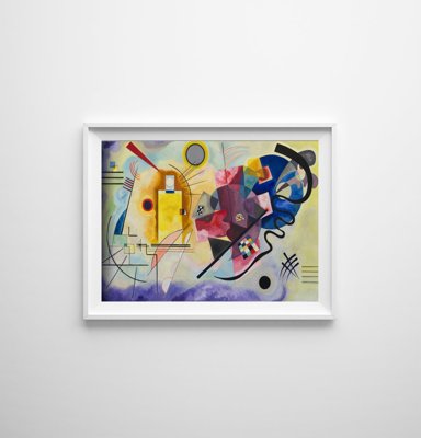 Jaune Rouge Bleu Washily Kandinsky Retro plakát