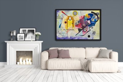 Jaune Rouge Bleu Washily Kandinsky Retro plakát