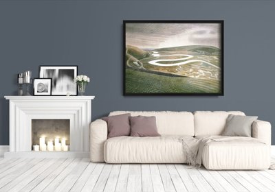 Eric Ravilious Cuckmere Haven Retro plakát