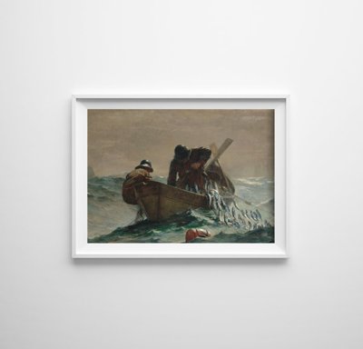 Winslow homer mřížka pro ryby Dekorativní plakát