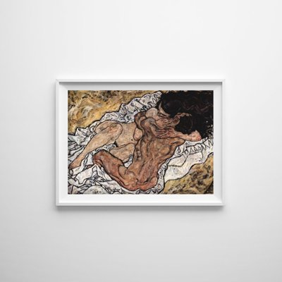 Retro plakát Embrace egon schiele