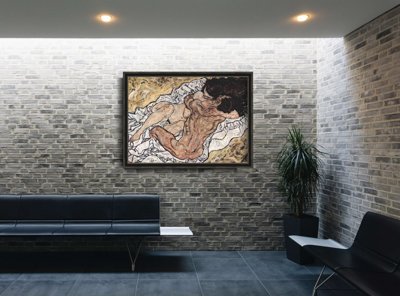 Retro plakát Embrace egon schiele