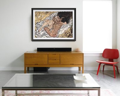 Retro plakát Embrace egon schiele