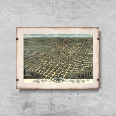 Retro plakát Mapa Gruzie