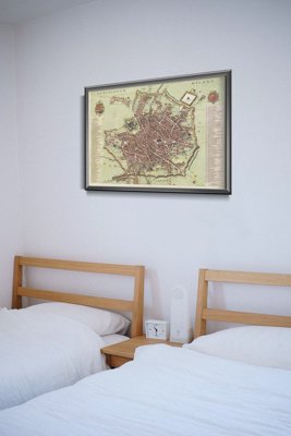Retro plakát Stará mapa Milano Italia