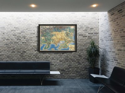 Plakát na zeď Mapa malého skálu Arkansas