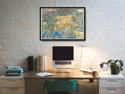 Plakát na zeď Mapa malého skálu Arkansas