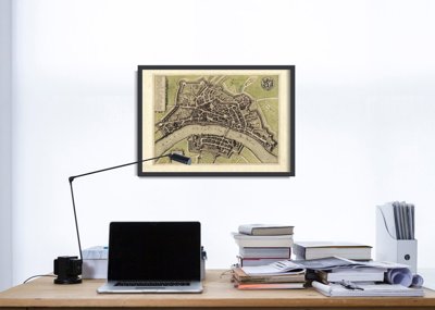 Plakát na zeď Stará mapa Basilea Suisse