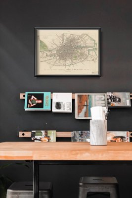 Dekorativní plakát Archivní mapy Dublinu v Irsku