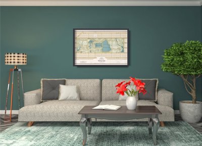 Dekorativní plakát Stará mapa Central Park