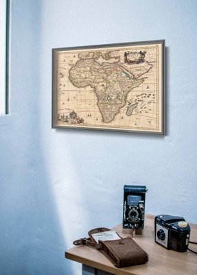 Designovy plakát Mapa Afriky