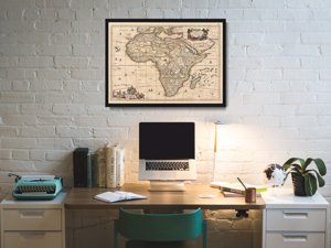 Designovy plakát Mapa Afriky
