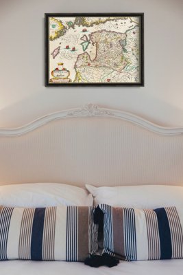 Retro plakát Mapa Livonia