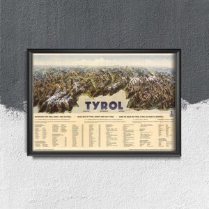 Retro plakát Tyrolsko heinricha beranna