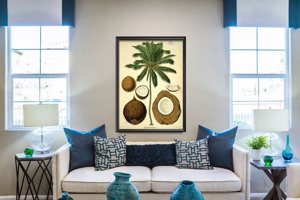 Dekorativní plakát Botanický tisk kokosové dlaně