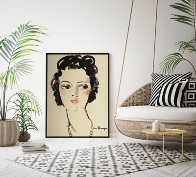 Retro plakát Jeune Femme od Keesa van Dongena