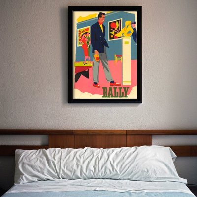 Retro plakát Reklama Bally Obuv