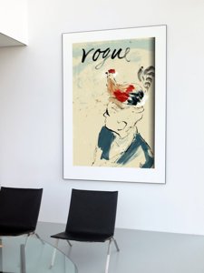 Retro plakát Módní vinobraní vogue ilustrace