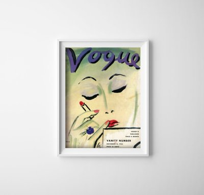 Designovy plakát Vogue marnost číslo