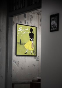 Designovy plakát Le Galion reklamní parfémy