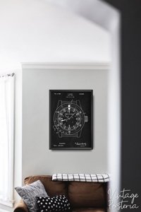 Dekorativní plakát Rolex Wessel Patent Clock