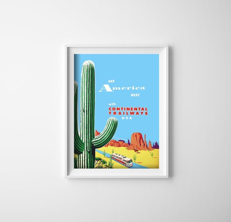 Plakát Cestování v Americe Plakát Arizona Cestování