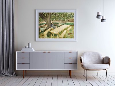 Eric ravilious dvě ženy v zahradě Retro plakát