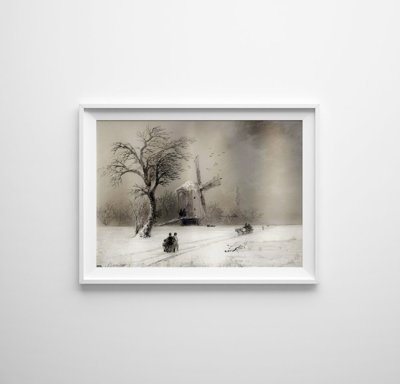 Ivan Aivazovsky Storm Retro plakát