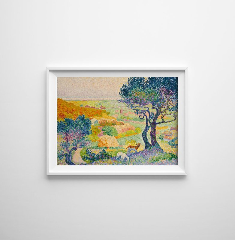 La Plaine de Bormes Henri Edmond Plakát