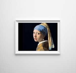 Dívka s Pearl Johannes Vermeer Dekorativní plakát