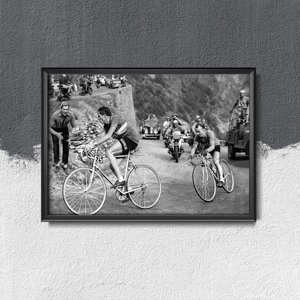 Retro plakát Foto Tour De France Fausto Coppi