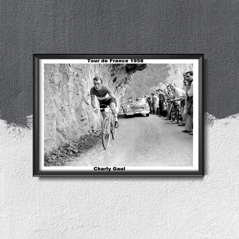 Retro plakát Tour de France Foto Charly Gaul