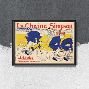Plakát Le Chaine Simpson Henri de Toulouse Lautrec