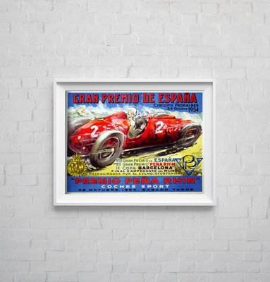 Retro plakát Gran Premio de Espana Grand Prix