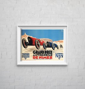 Plakát Grand Prix Automobile de nimes