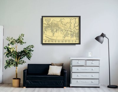 Plakát na zeď Stará mapa Philadelphie