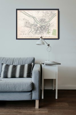 Plakát na zeď Archivní mapa Tokia v Japonsku