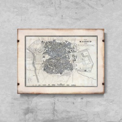 Plakát na zeď Stará mapa historie Poviata Marylandu