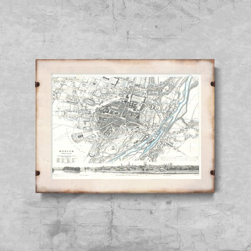 Plakát na zeď Stará mapa Liverpoolu