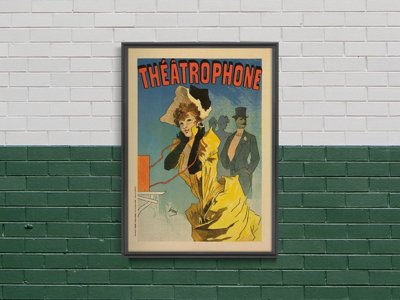 Retro plakát Theatrofone