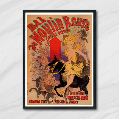 Retro plakát BAL AU MOULIN ROUGE