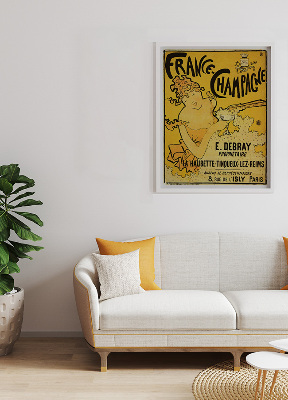 Retro plakát Francie Champagne