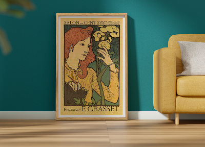 Retro plakát Des cent expoziční salon