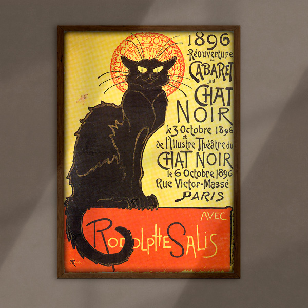 Designovy plakát Cabaret du Chat Noir Paříž