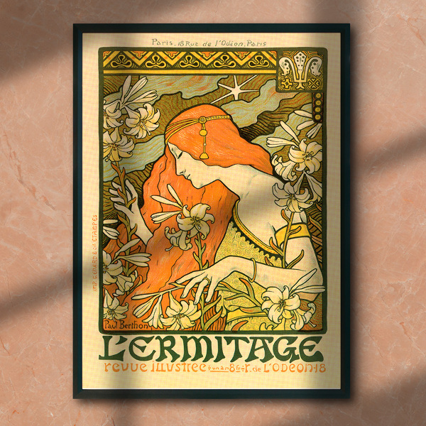 Designovy plakát Lermitage Revue Illustle