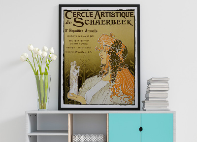 Designovy plakát Cercle de Schaerbeek Expozice Artistique
