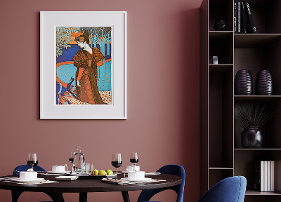 Plakát Lestampe Moderne, La Femme Au Paon